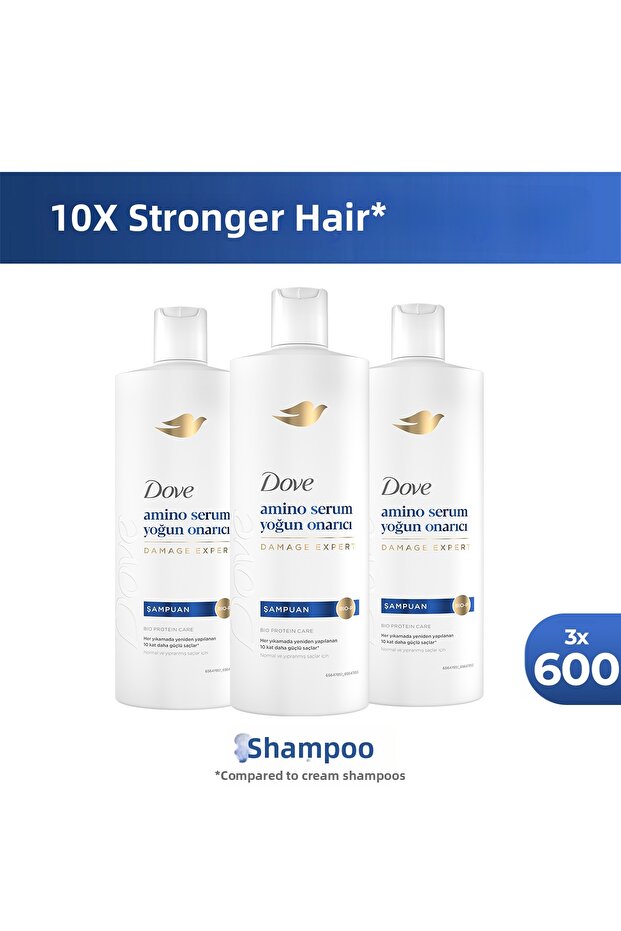 Shampoo Amino Serum Intensive Repair 600 ml X3