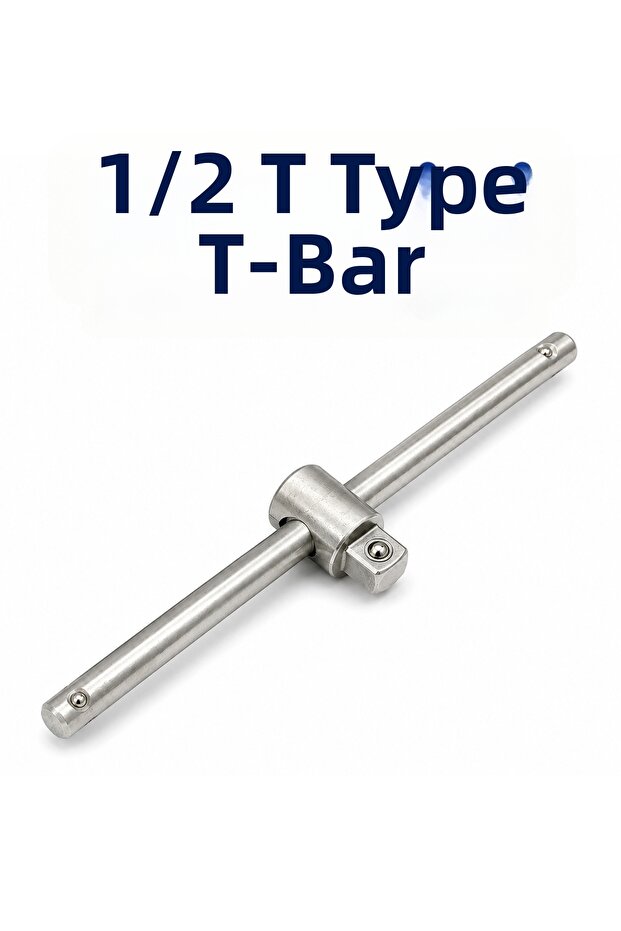 T-Handle 1/2 250mm Socket Wrench Handle Sliding T-Handle Chrome Vanadium Steel Professional Socket Handle Hand Tool