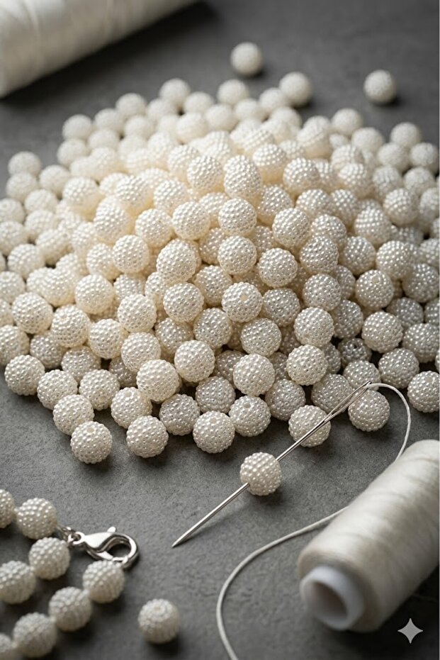 Blackberry Beads 14 Ml 50 Gr (53 Pieces) Cream Color