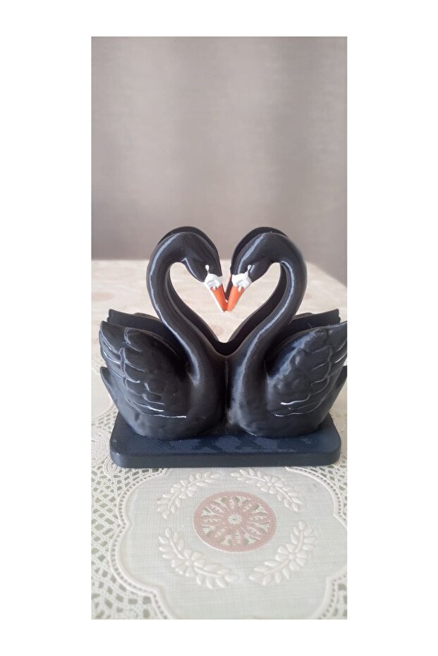 Napkin Holder, Decorative Stylish Kitchen Presentation Napkin, Swan Figured Napkin Stand, Table Top Design