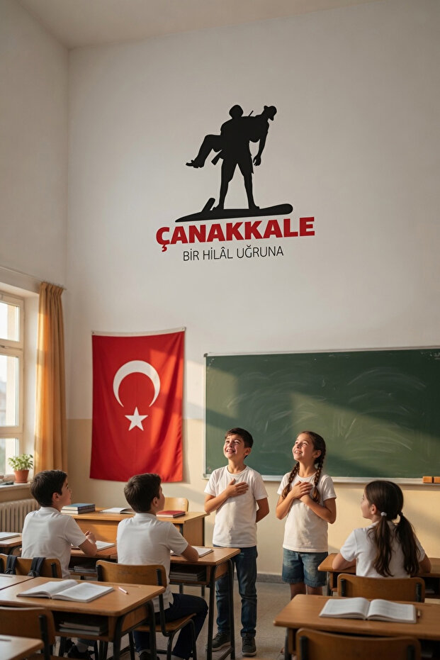 Canakkale Modern Living Room, Lounge and School Wall Sticker