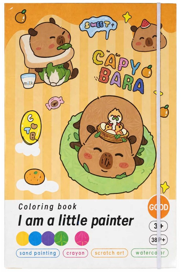 Capy Bara 30-Piece Painting Set. Fun Painting Activity for Children