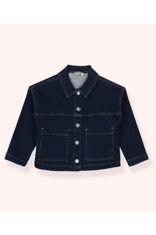 Baby Girl Monster Club Denim Jacket Gkpn0018