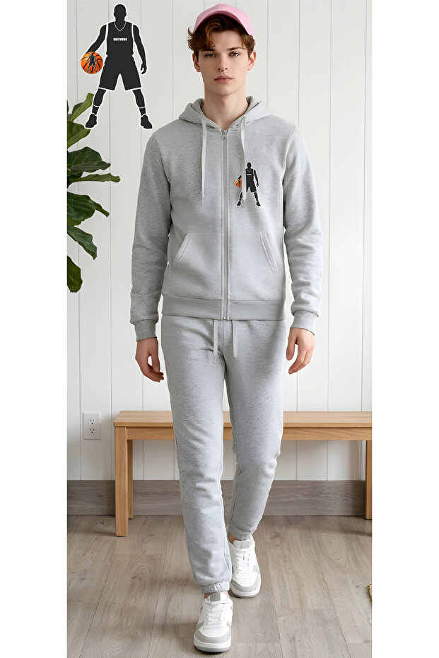 طقم رياضي FULL ZIP NYHOFFNUNG أصلي جديد تمامًا