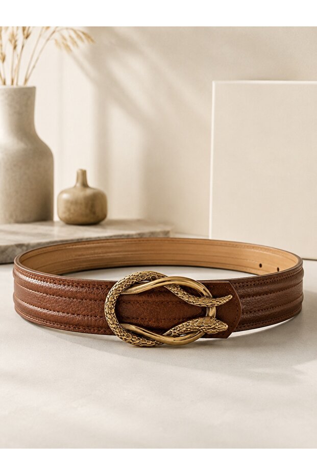 Brown Belt with Snake