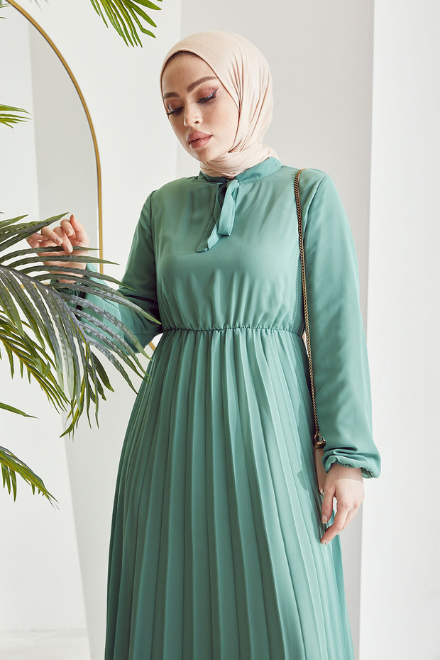 Rochie din șifon Piliseli Limelda - Mentă - 5