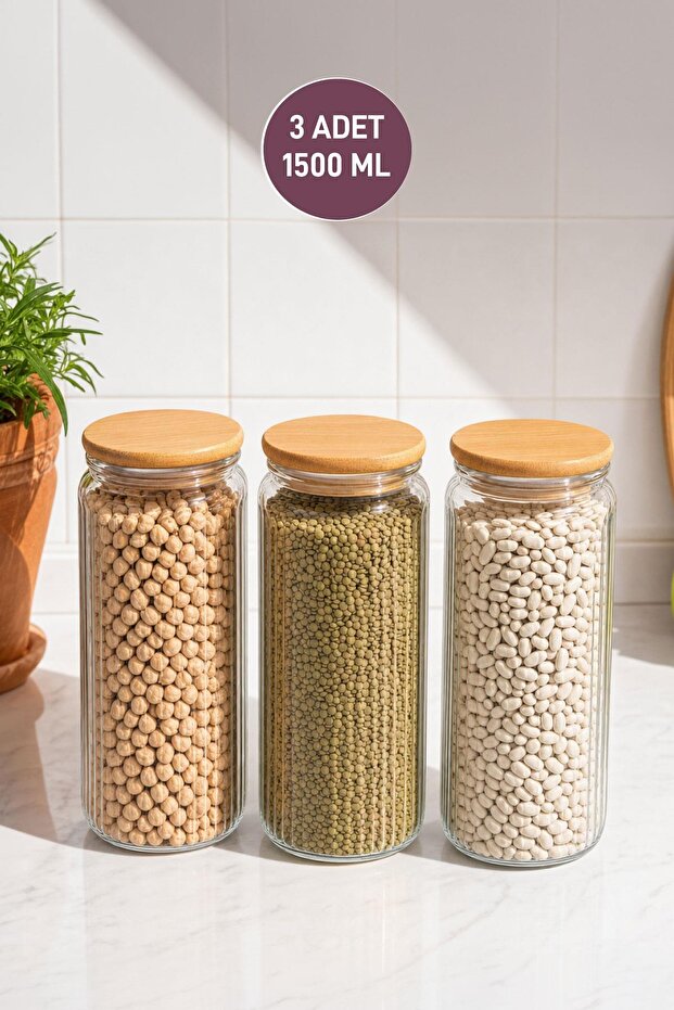 Home - 1500 ml Rigel 3-Piece Jar