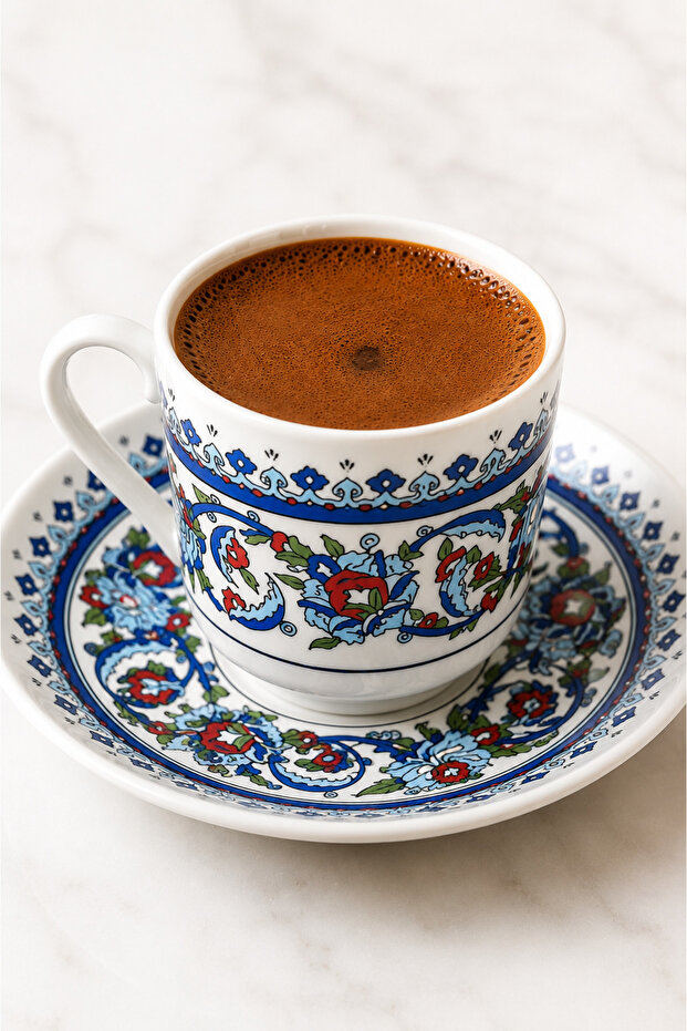 Porcelain Cup Set - 2 Person - Topkapı Pattern - 3