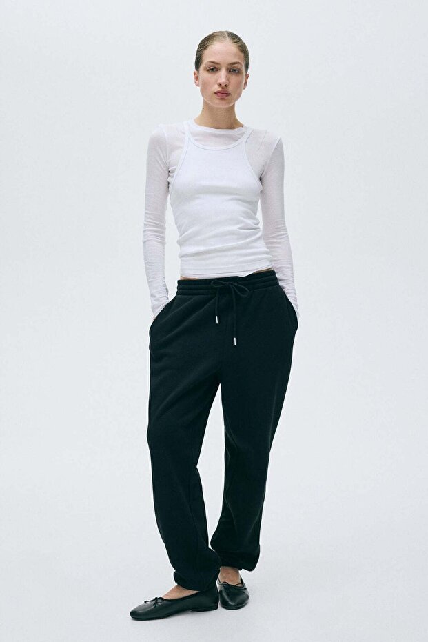 Cotton-blend sweatpants