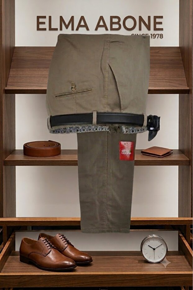 Plus Size Men's Classic Lycra Linen Pants