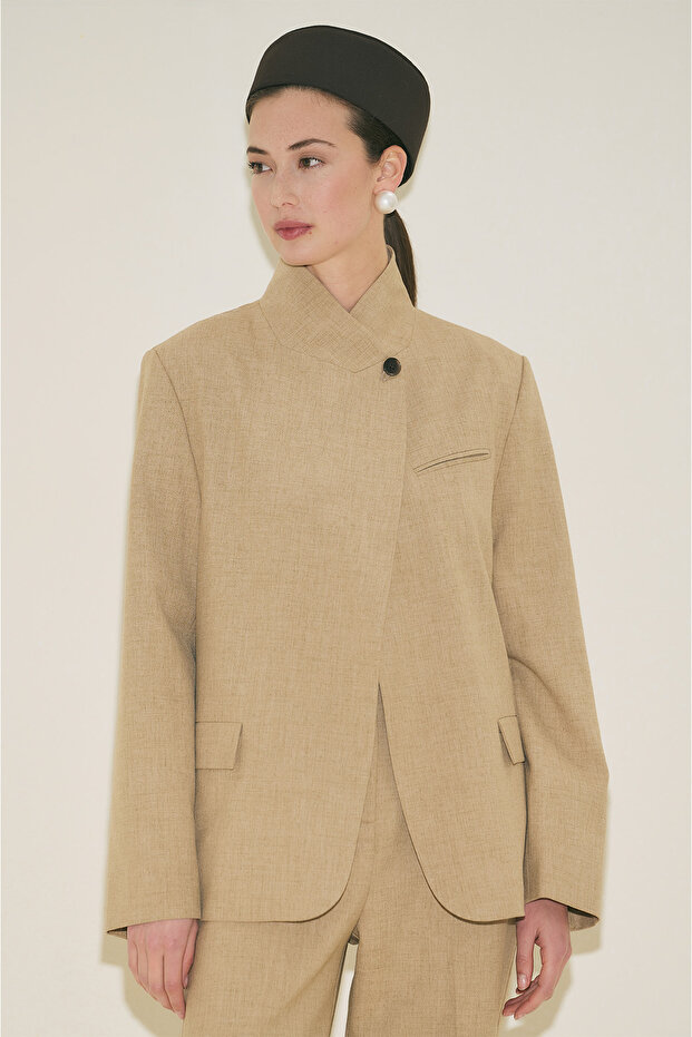 Jachetă tip blazer MILANDA, camel - 7