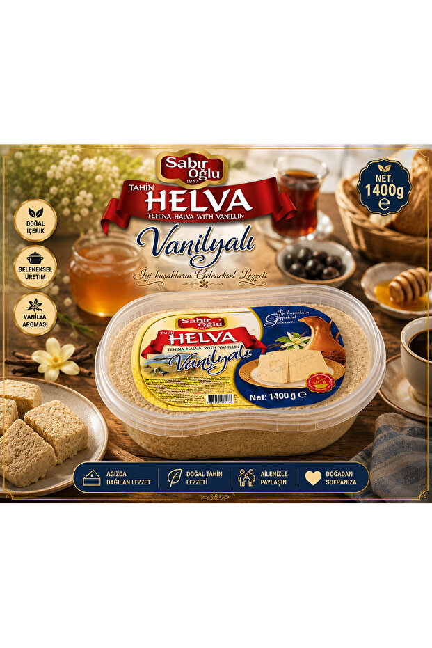 1400 gr Helva Pls Kutu Sade