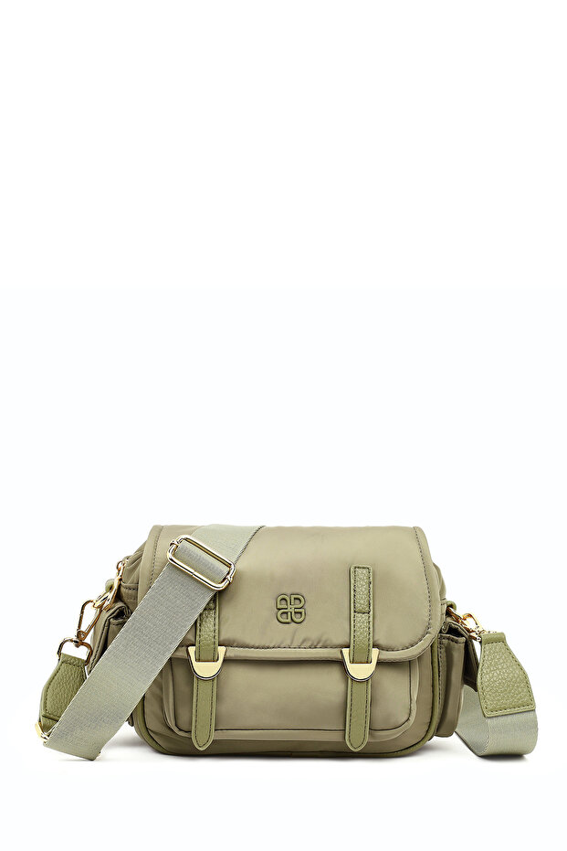 Women's Green Fabric Crossbody Bag 26Pbd24526F