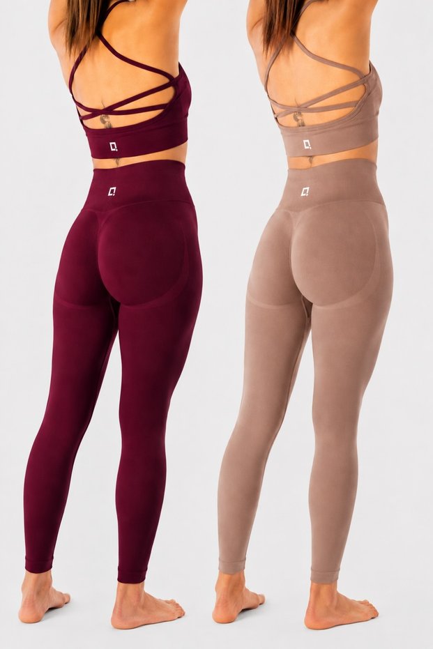 2-Pack Briza Seamless Scrunch High Waist Sports Leggings