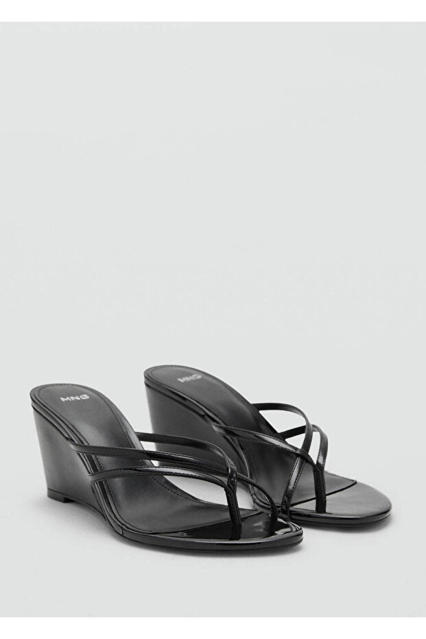 Cross Strap Wedge Sandals