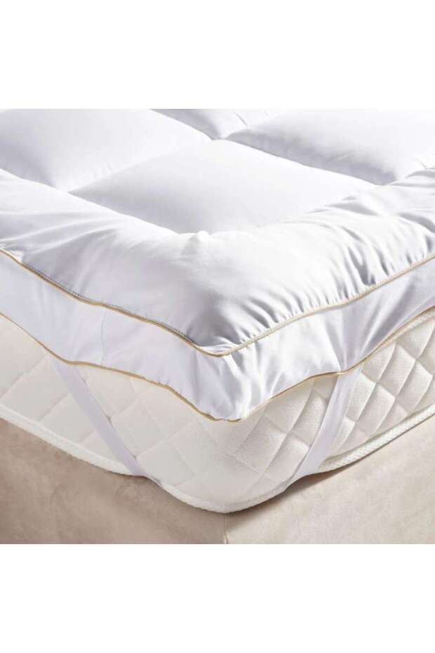 Fluffy Extra Thick Mattress Topper 200x200+8cm - White