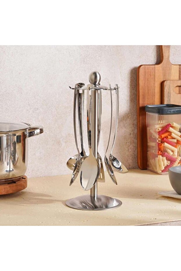 Eirian 7-piece Kitchen Utensils Set - Chrome