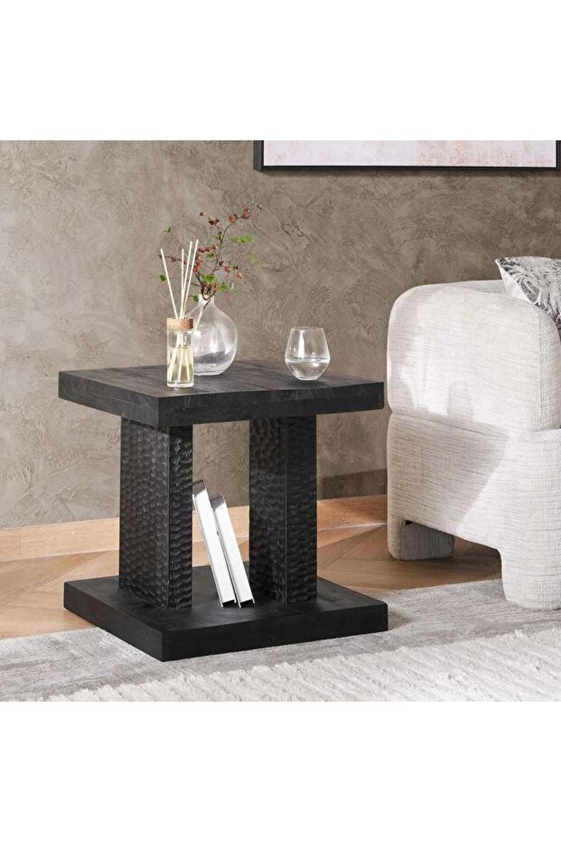 Stella End Table Wood - Black