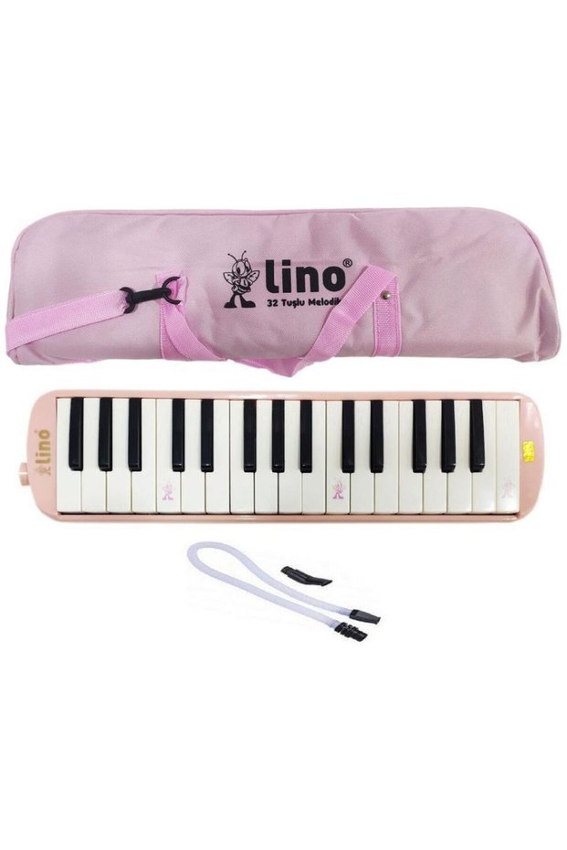 Melodika Cloth Bag with 32 Keys Pastel Pink