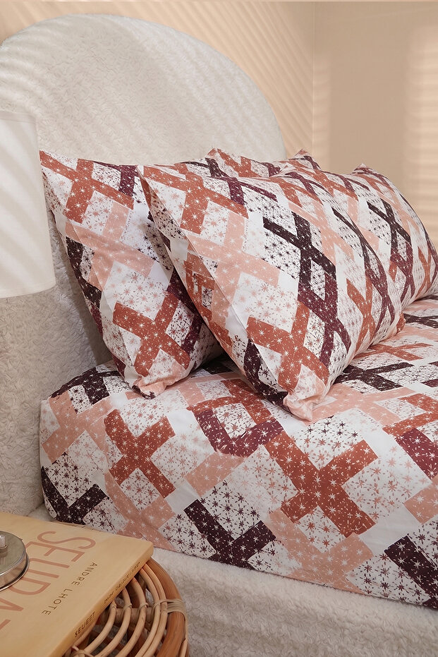Rocco Patterned Elastic Sheet Set - Single/Double/King Size - 5