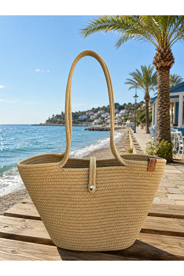 Wicker Jute Look, Mini Size Handbag, Daily Bag 27X20 cm (Read Description)
