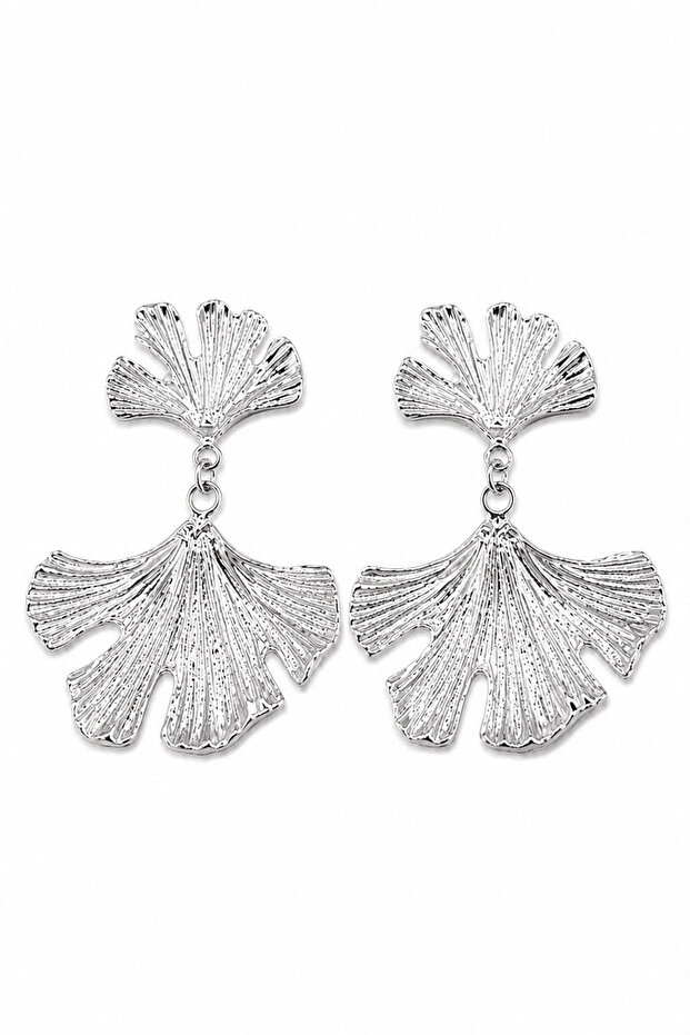 Women's Earrings Serrated Symmetrical Leaf 5 cm Earrings