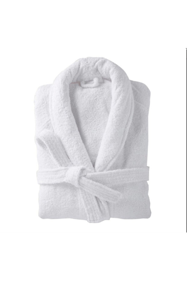 روب حمام قطني من سوهو - أبيض - مقاس S/M