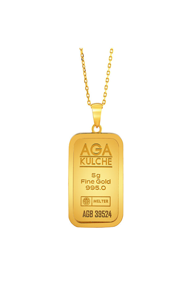 5 gr Altın Külçe Kolye