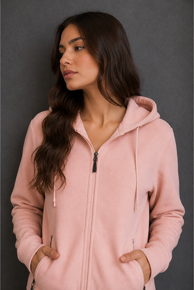 Women's Hooded Sweatshirt Pink