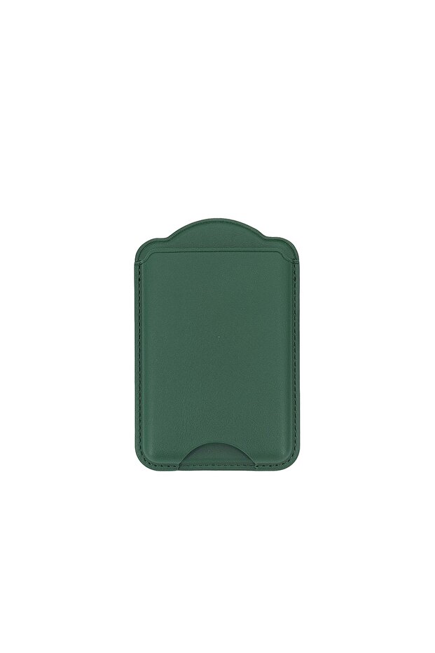 Grass Green For Magsafe Magnetic PU Leather Card Holder Wallet Cards Case For iPhone 17 Air 16 15 P