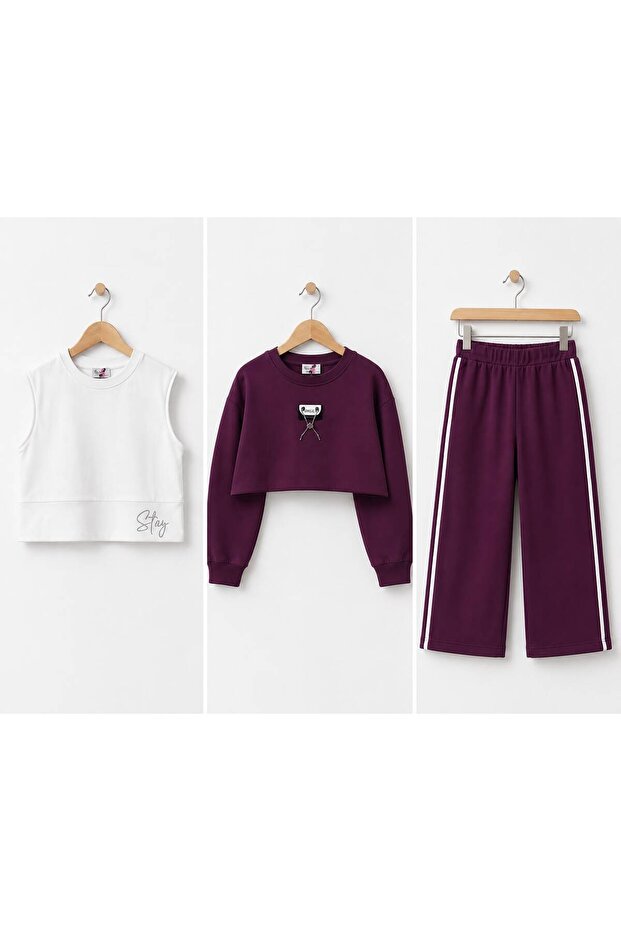 3-Piece Girls' Set with Accessories