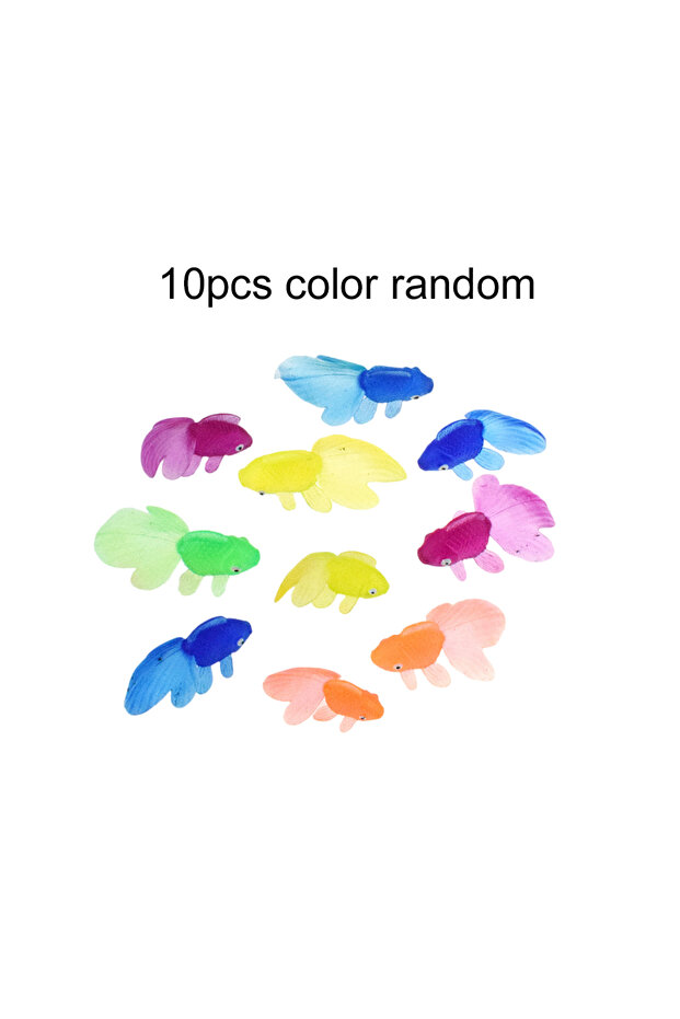 10pcs FZJY 5/10/20pcs Mini Goldfish Simulation Translucent Soft Fishing Game Spring Outing Party Fav