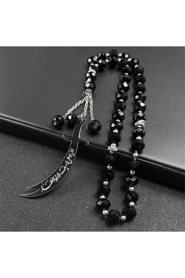 SR Islamic Imam Ali Zulfiqar Sword Car Pendant for Women Men Stainless Steel Gold Color Arabic Relig