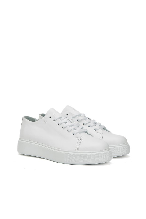 Beyaz Flother Kadın Deri Sneaker