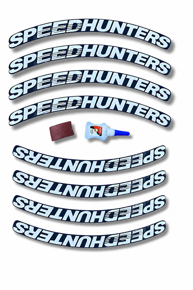 Speedhunters Motorcycle and Car Vehicle Tire Lettering 2.5 cm Sticker Arma 8 Ad (Made in Usa) ®