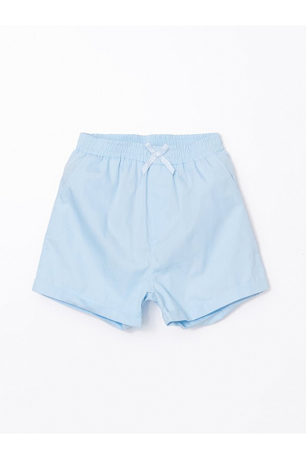 Two Mt Shop Quality Lcw Eco Blue Elastic Waist Girls' Shorts