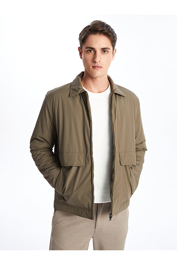 Two Mt Shop Quality Shirt Collar Men's Jacket