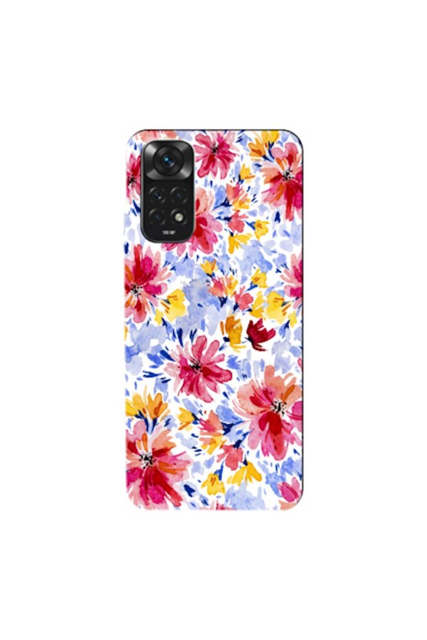 Xiaomi Redmi Note 11 Pro Compatible Case Spring Flowers 7 Silicone Case (Printed)