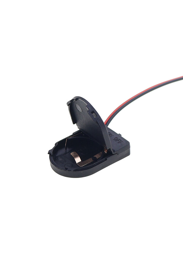 3V Black-10PCS JCD 10PCS Single Double Slot CR2032 Button Coin Cell Battery Holder Case Cover With O