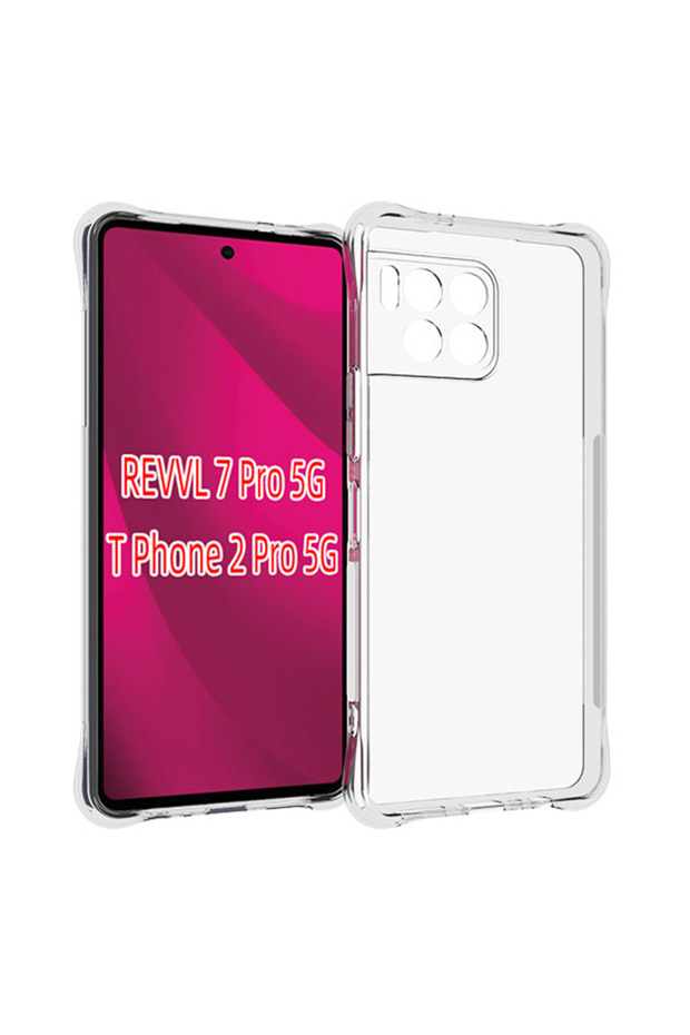 T-Mobile REVVL 7 Pro Silicon Clear Airbag Case For T-Mobile Revvl 7 Pro Case Air Cushion Shockproof