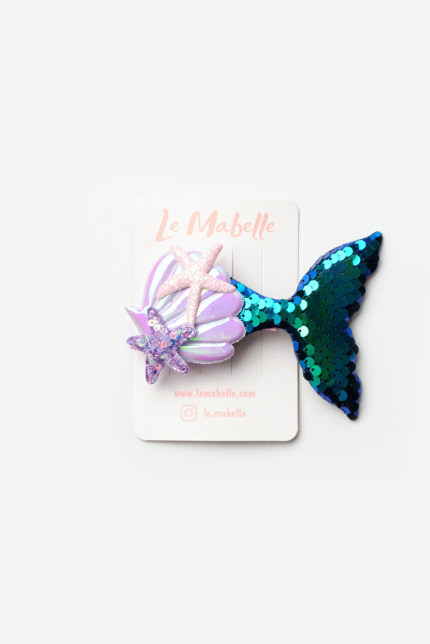 Oil Sequin Mermaid Girl's Clip Buckle
