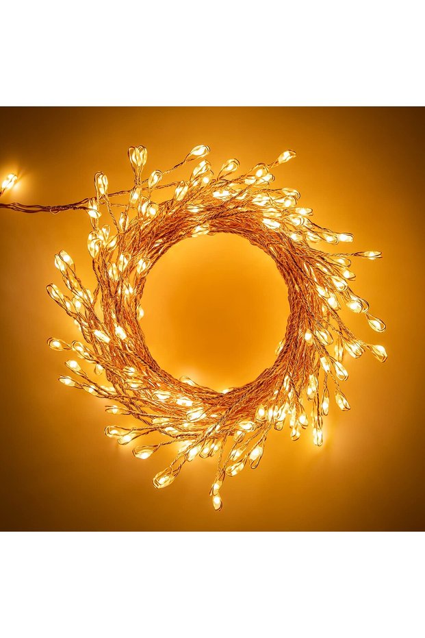 100 LEDs 3Meters Warm White 36M Waterproof Cluster String Fairy Lights Outdoor Garden Christmas Deco