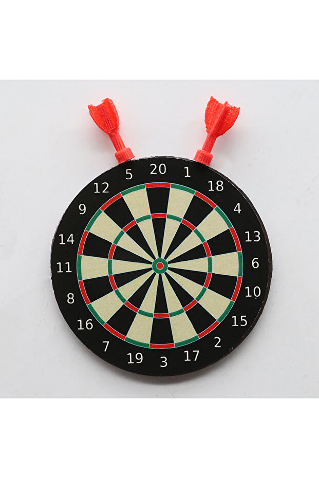 F32-Frisbee set 1/6 Mini Dart Game Fridge Magnets Dartboard Suit Pretend Play Home Decor Accessories