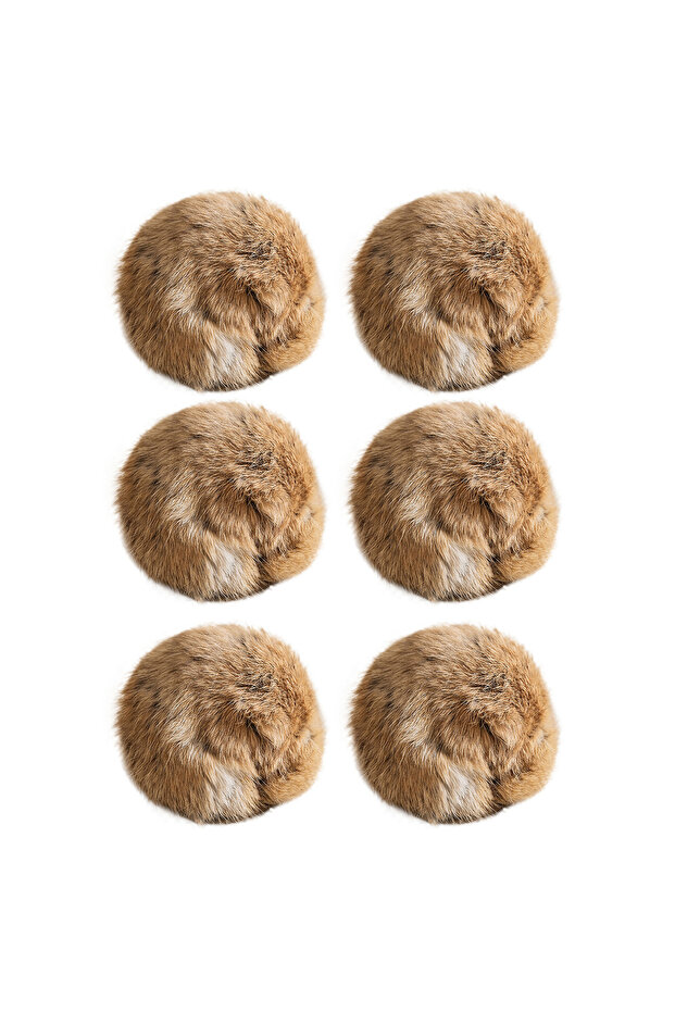 6pcs 1/2/3/6pcs Rabbit Fur Ball Interactive Cat Toy Pet Product Containing Catnip Toy Ball Chasing P