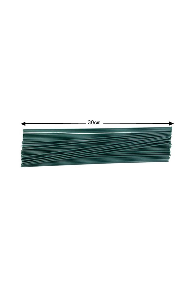 10Pcs 30cm 5-100Pcs Mini Green Floral Wire Stems for Florist Flower Arrangement 20/30/40cm DIY Weddi