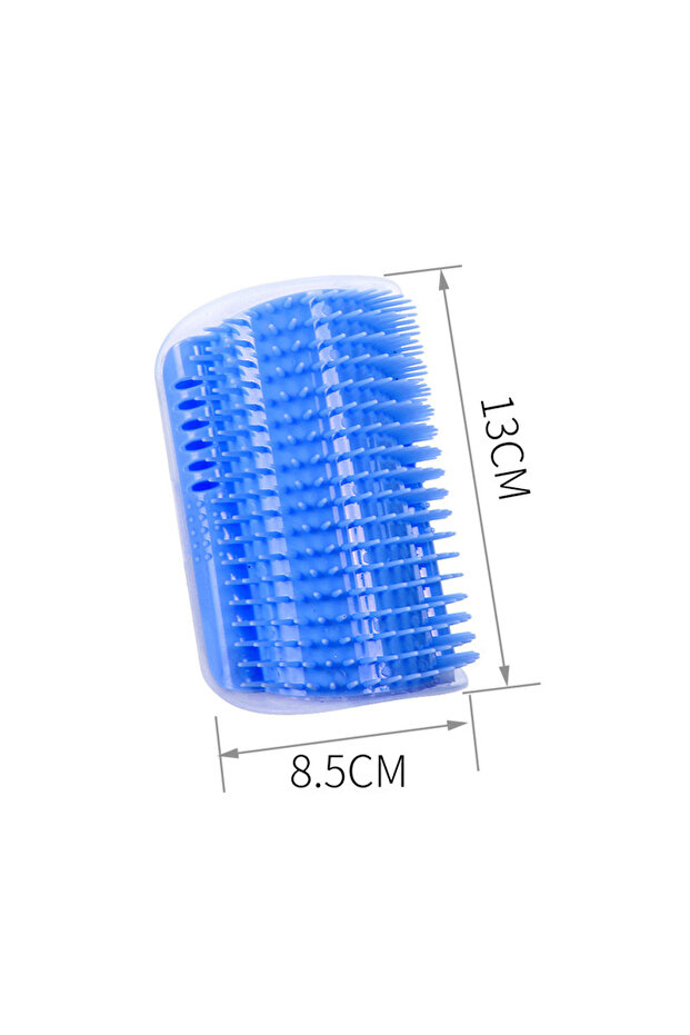 Blue Massage Pet Cat Brush Corner Scrape Hair Removal Beauty Clean Corner Brush Removable Scratcher