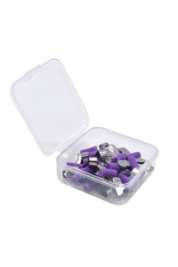 PURPLE 20pcs Dental Forming Sheet Orthodontic Sectional Contoured Metal Matrice Dentistry Matrix Ban