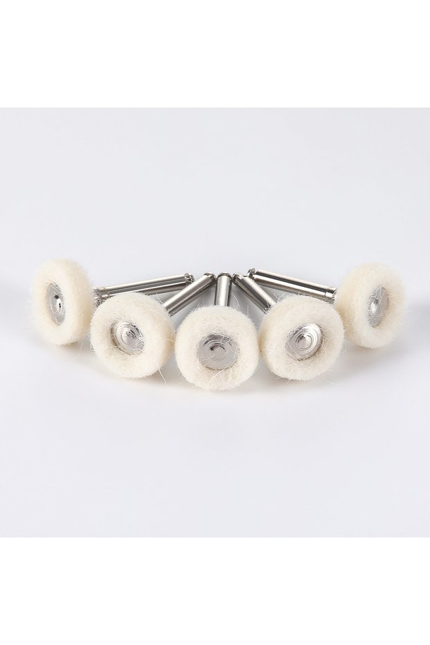 Felt 5Pcs Dental Polishing Brush Felt Wheel Wool Cotton Polishing Brushes Polisher for Rotary Tools