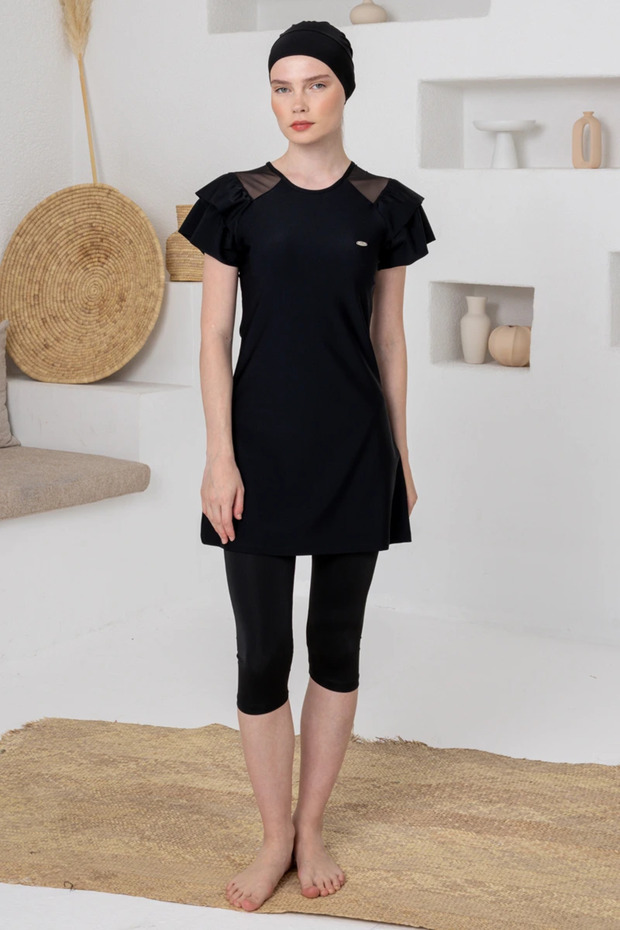 261605 Women's Short Sleeve Hijab Swimsuit