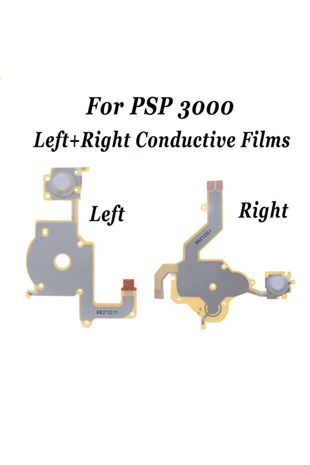 لوحة مفاتيح توصيلية لإصلاح وحدة تحكم ألعاب PSP 3000 وPSP 1000 و2000، مفاتيح يسارية